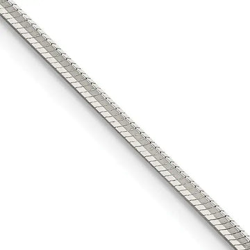 Sterling Silver 1.65mm Octagonal Snake Chain Necklace - Larson Jewelers