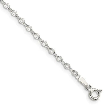 Sterling Silver 2.25mm Fancy Rolo Chain Bracelet - Larson Jewelers