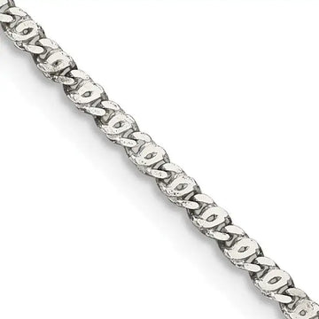 Sterling Silver 2mm Fancy Anchor Pendant Chain Necklace - Larson Jewelers