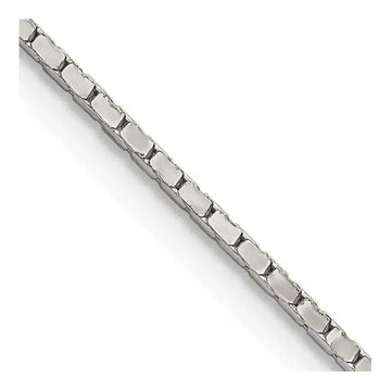Sterling Silver 1.25mm Mirror Box Chain Necklace - Larson Jewelers