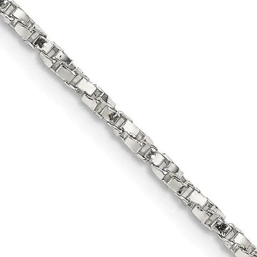 Sterling Silver 1.75mm Twisted Box Chain Necklace - Larson Jewelers