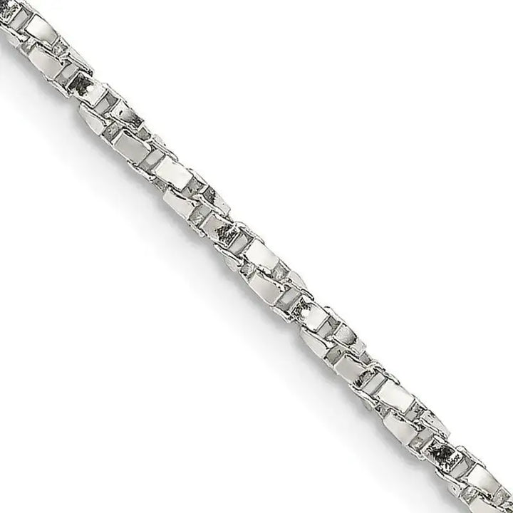 Sterling Silver 1.75mm Twisted Box Chain Necklace - Larson Jewelers