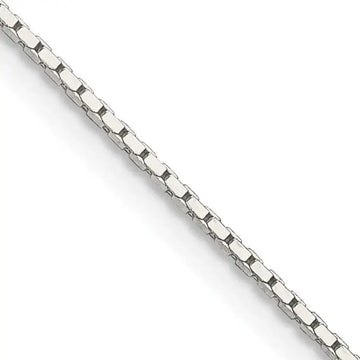 Sterling Silver .7mm Mirror Box Chain Necklace w/2in ext. - Larson Jewelers