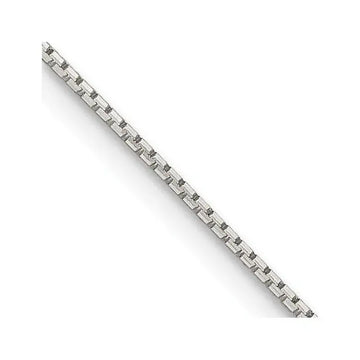 Sterling Silver 0.6mm 8 Sided Diamond-cut Mirror Box Chain Necklace - Larson Jewelers