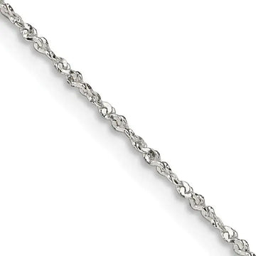 Sterling Silver 1mm Twisted Serpentine Chain Necklace - Larson Jewelers