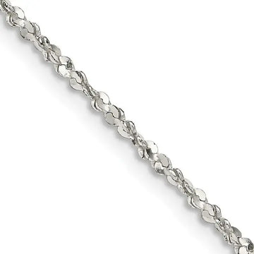 Sterling Silver 1.6mm Twisted Serpentine Chain Necklace - Larson Jewelers