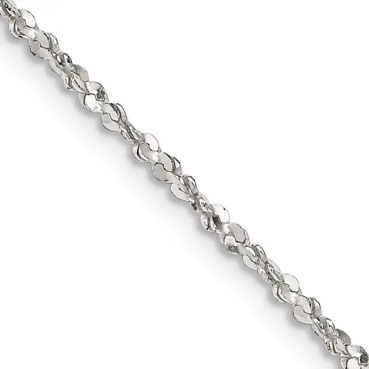Sterling Silver 1.6mm Twisted Serpentine Chain Necklace - Larson Jewelers