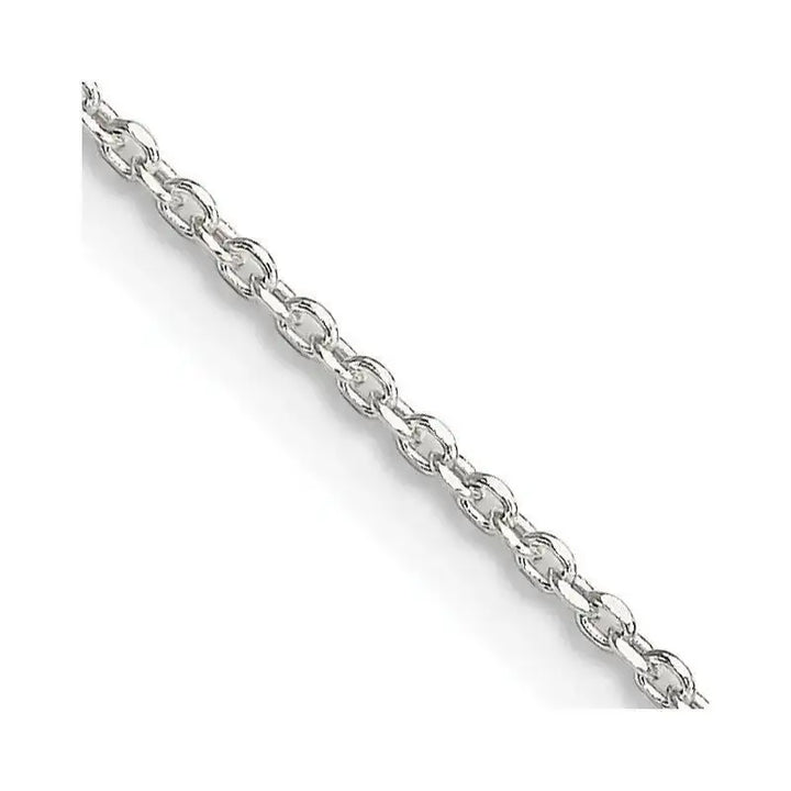 Sterling Silver 1.25mm Diamond-cut Forzantina Cable Chain Necklace w/4in ext. - Larson Jewelers