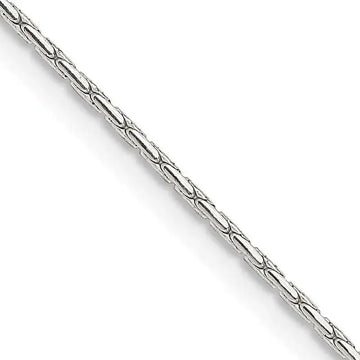 Sterling Silver 1mm Oval Box Chain Necklace - Larson Jewelers