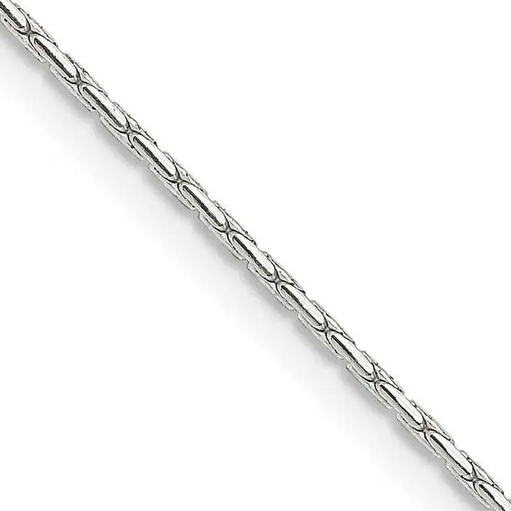 Sterling Silver 1mm Oval Box Chain Necklace - Larson Jewelers
