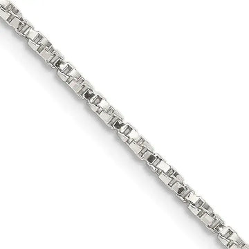 Sterling Silver 1.35mm Twisted Box Chain Necklace - Larson Jewelers