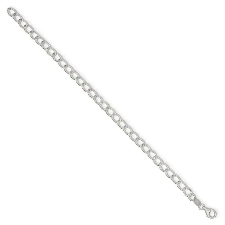 Sterling Silver 5.25mm Curb Chain Bracelet - Larson Jewelers