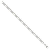 Sterling Silver 5.25mm Curb Chain Bracelet