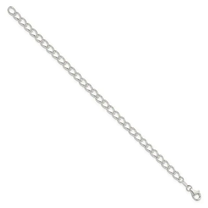 Sterling Silver 5.25mm Curb Chain Bracelet - Larson Jewelers