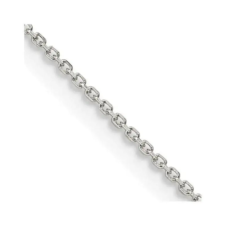 Sterling Silver 1mm 8 Sided D/C Cable Chain Necklace w/2in ext. - Larson Jewelers