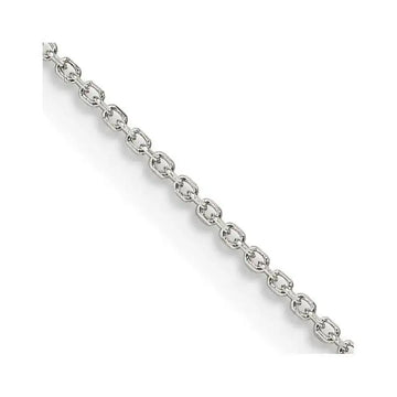 Sterling Silver 1mm 8 Sided D/C Cable Chain Necklace w/4in ext. - Larson Jewelers
