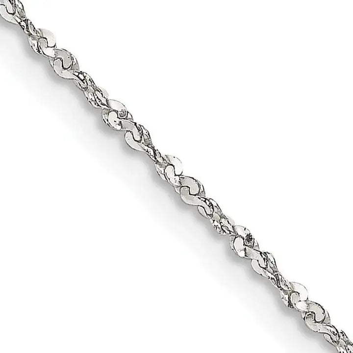 Sterling Silver 1.2mm Twisted Serpentine Chain Necklace - Larson Jewelers