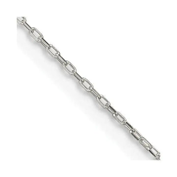Sterling Silver 1.2mm Diamond-cut Long Link Cable Chain Necklace - Larson Jewelers