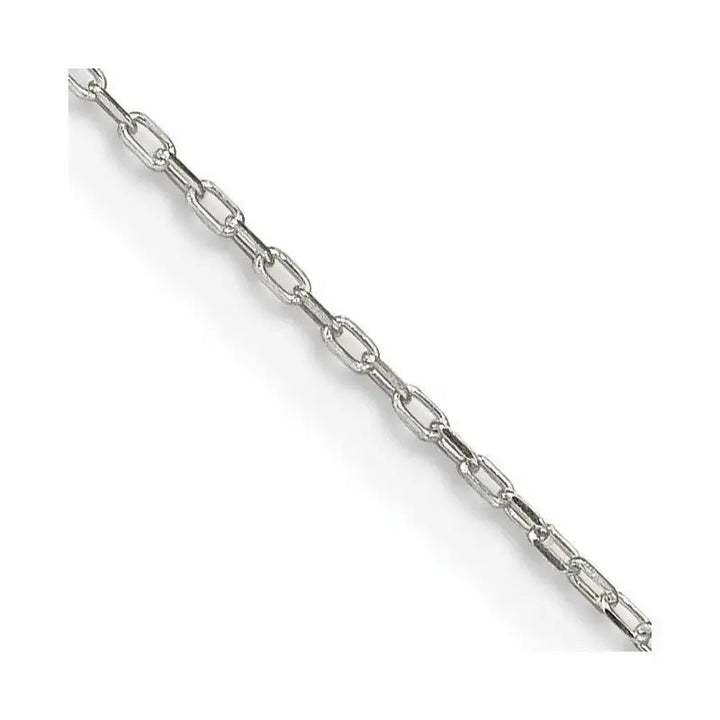 Sterling Silver 1.2mm Diamond-cut Long Link Cable Chain Necklace - Larson Jewelers