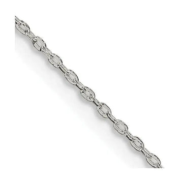 Sterling Silver 0.5mm Flat Link Cable Chain Necklace - Larson Jewelers