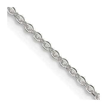 Sterling Silver 1mm Flat Link Cable Chain Necklace - Larson Jewelers