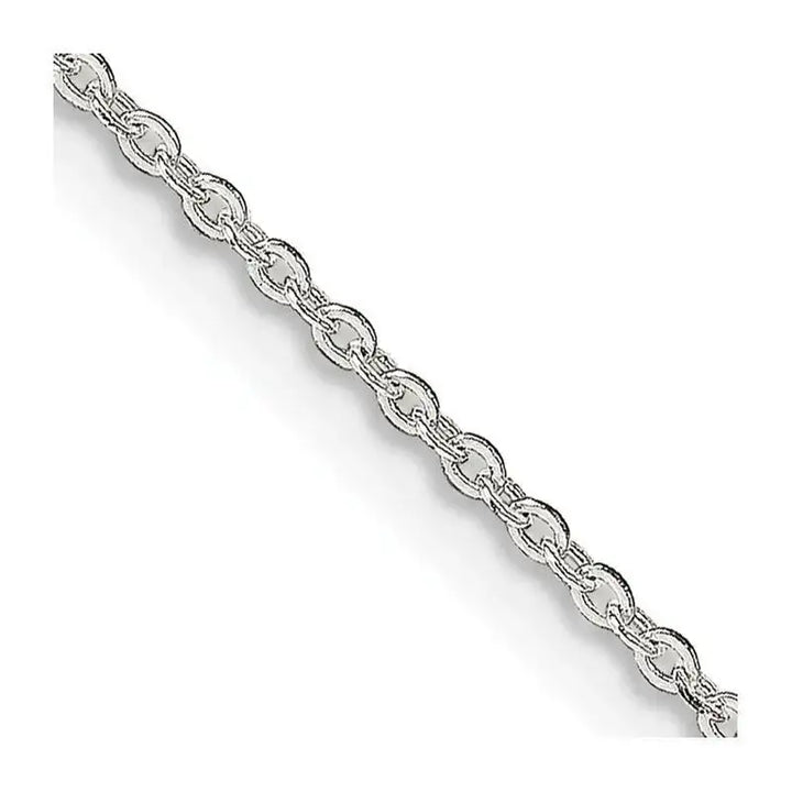 Sterling Silver 1mm Flat Link Cable Chain Necklace - Larson Jewelers