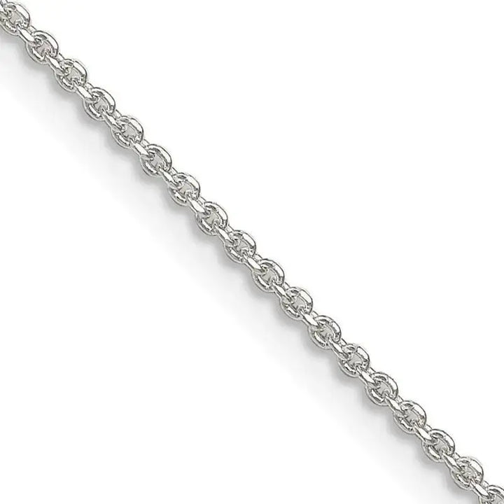 Sterling Silver 1.4mm Diamond-cut Forzantina Cable Chain Necklace - Larson Jewelers