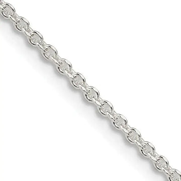 Sterling Silver 1.85mm Diamond-cut Forzantina Cable Chain Necklace - Larson Jewelers