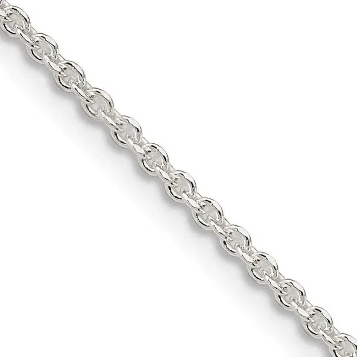 Sterling Silver 1.85mm Diamond-cut Forzantina Cable Chain Necklace - Larson Jewelers