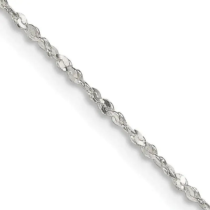 Sterling Silver 1.4mm Twisted Serpentine Chain Necklace - Larson Jewelers