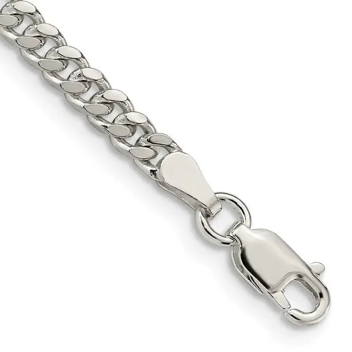 Sterling Silver 3.25mm Domed Curb Chain Bracelet - Larson Jewelers