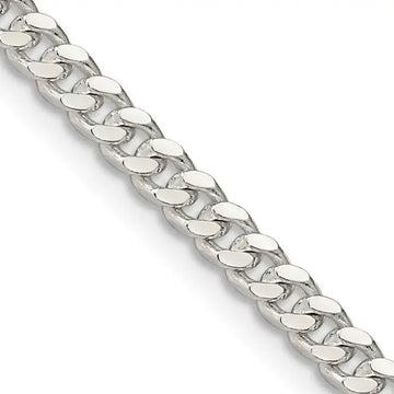 Sterling Silver 3.25mm Domed Curb Chain Necklace - Larson Jewelers