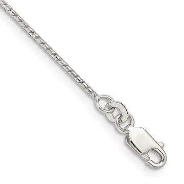 Sterling Silver 1mm Round Franco Chain Bracelet - Larson Jewelers
