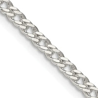 Sterling Silver 3.3mm Rambo Chain Necklace