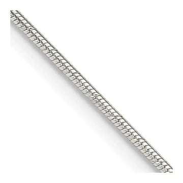 Sterling Silver 1.2mm Patterned Diamond-cut Snake Chain Necklace - Larson Jewelers