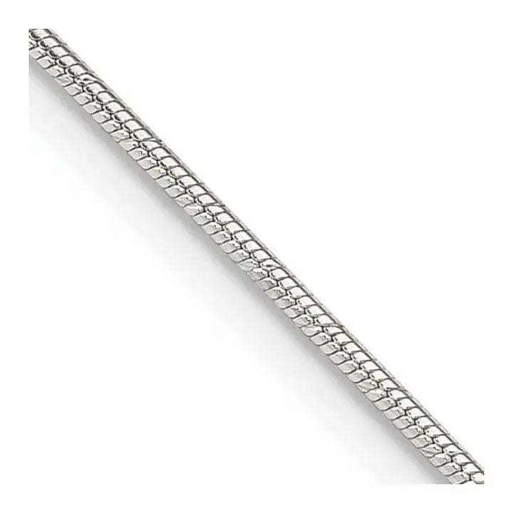 Sterling Silver 1.2mm Patterned Diamond-cut Snake Chain Necklace - Larson Jewelers
