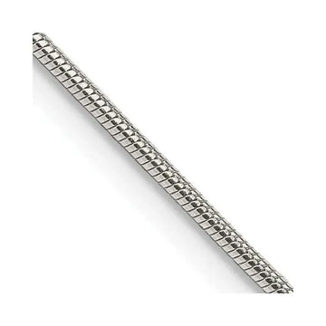 Sterling Silver 1.2mm Snake Chain Necklace w/4in ext. - Larson Jewelers