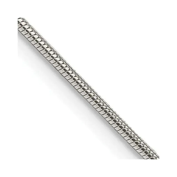 Sterling Silver 1.2mm Snake Chain Necklace w/4in ext. - Larson Jewelers