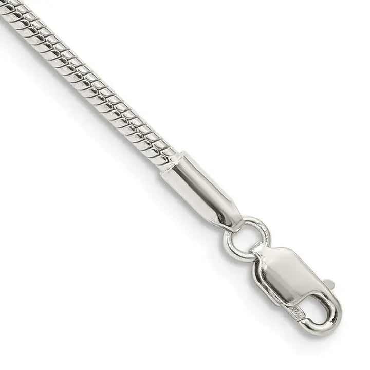 Sterling Silver 2mm Snake Chain Bracelet - Larson Jewelers