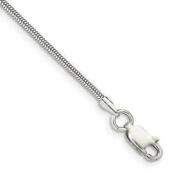 Sterling Silver 1.5mm Round Snake Chain Anklet - Larson Jewelers