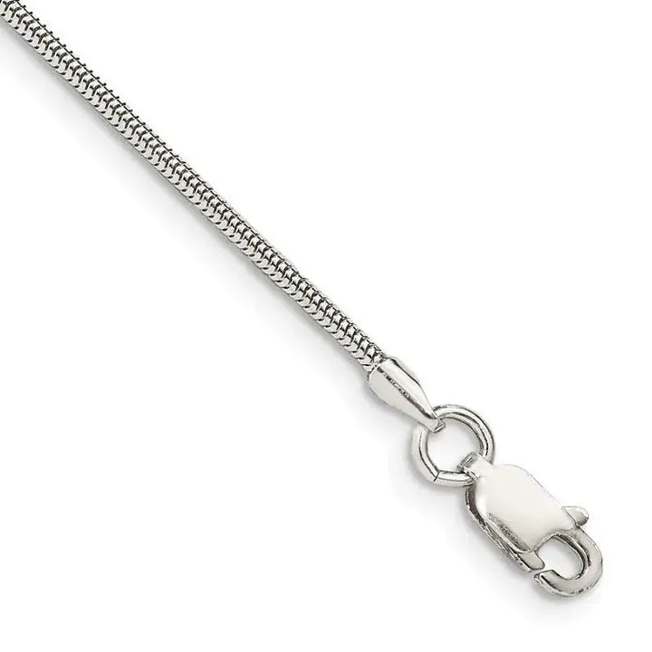 Sterling Silver 1.5mm Round Snake Chain Anklet - Larson Jewelers