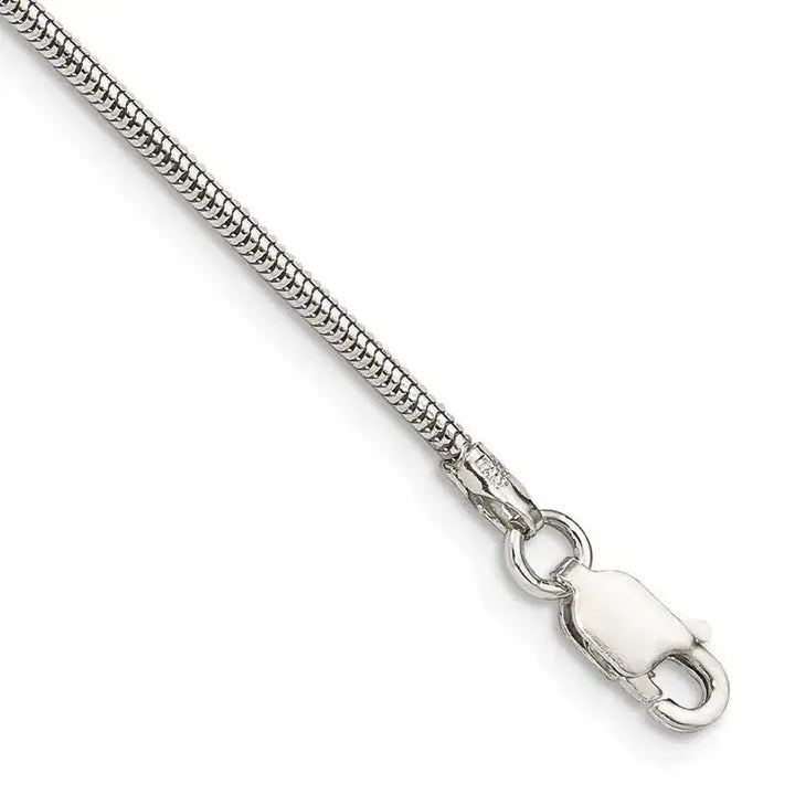 Sterling Silver 1.6mm Round Snake Chain Bracelet - Larson Jewelers