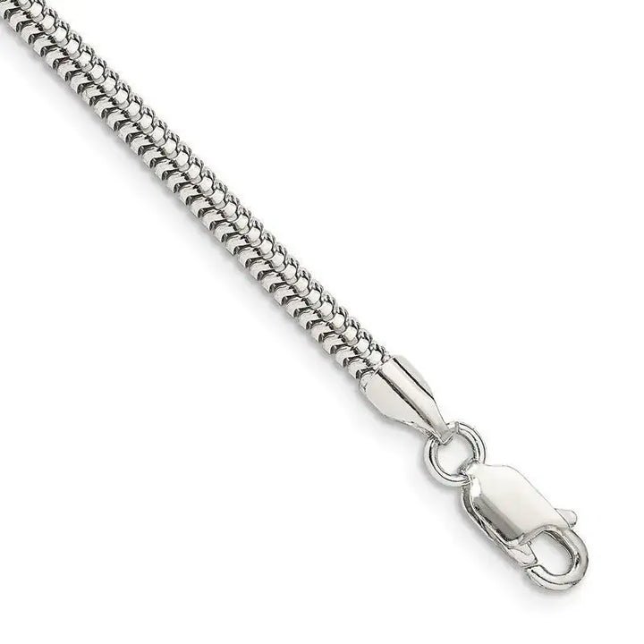 Sterling Silver 3mm Round Snake Chain Bracelet - Larson Jewelers