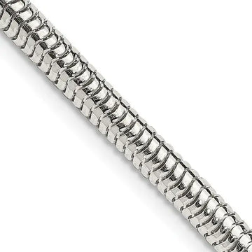 Sterling Silver 4mm Round Snake Chain Necklace - Larson Jewelers