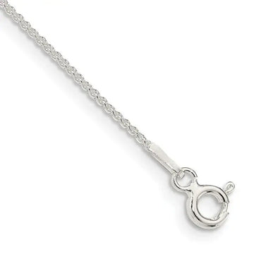 Sterling Silver 1mm Round Spiga Chain Bracelet - Larson Jewelers