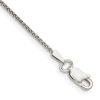 Sterling Silver 1.25mm Round Spiga Chain Bracelet