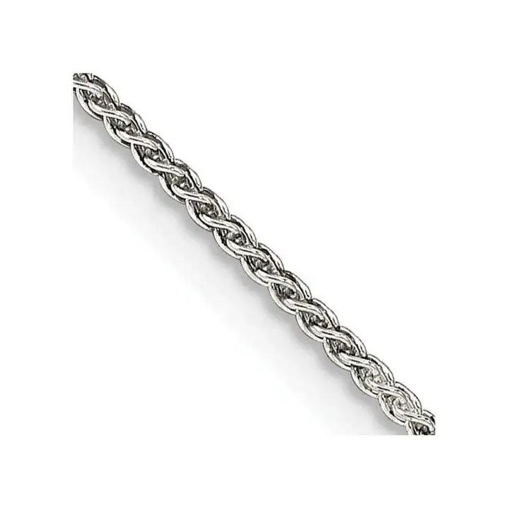 Sterling Silver 1.25mm Round Spiga Chain Necklace - Larson Jewelers