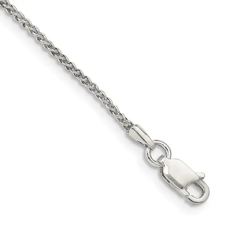 Sterling Silver 1.5mm Round Spiga Chain Bracelet - Larson Jewelers