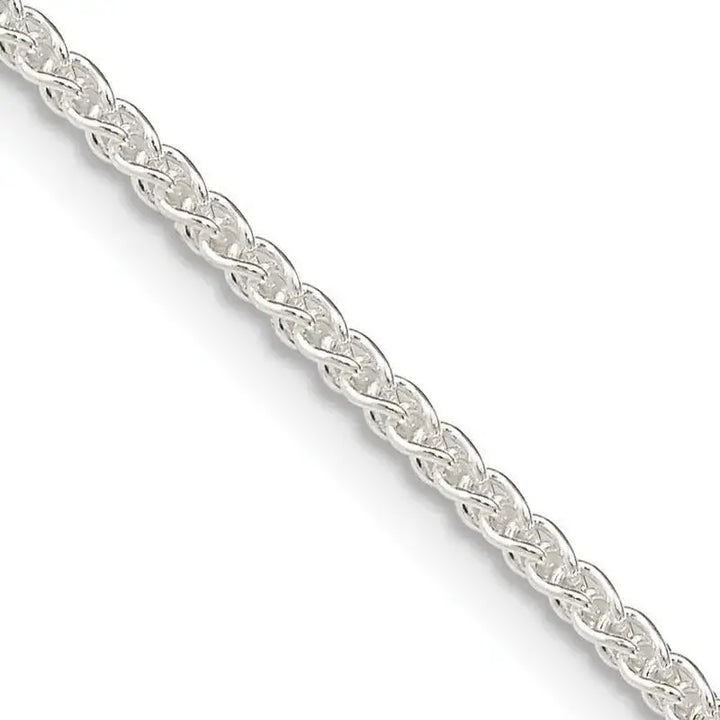 Sterling Silver 1.6mm Round Spiga Chain Necklace - Larson Jewelers