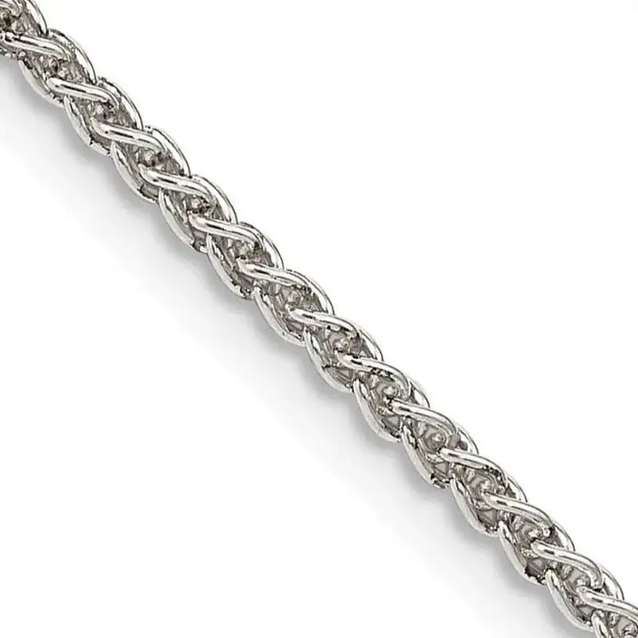 Sterling Silver 1.75mm Round Spiga Chain Necklace w/4in ext. - Larson Jewelers